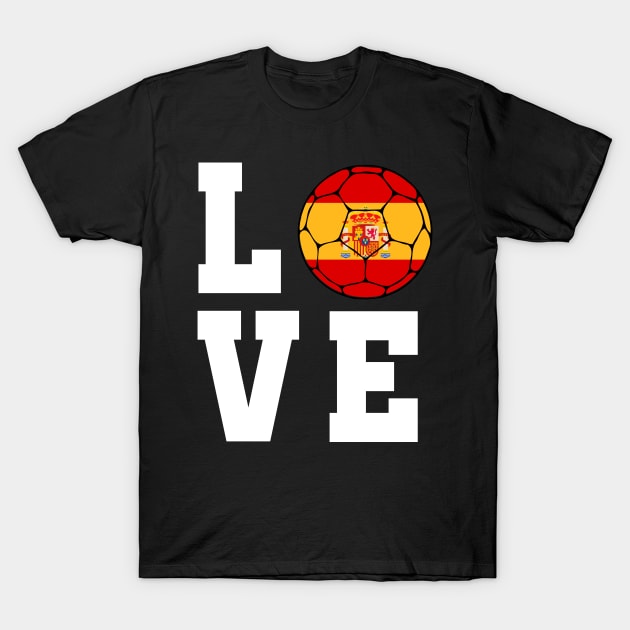 Spanish Football T-Shirt by footballomatic